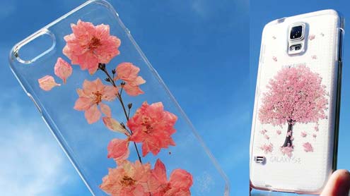  اصلی پھولوں سے بنی موبائل فون کیسنگ ……