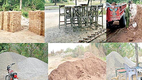 حکام کی ملی بھگت سے 60 مقامات پر تعمیراتی سامان فروخت کنندگان قابض