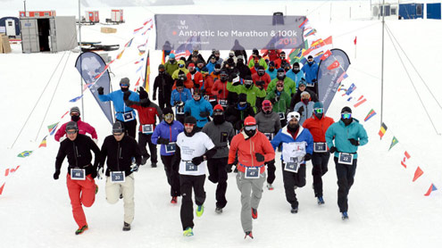  انٹارکٹکا میں آئس میراتھن ریس 
