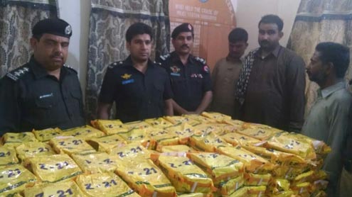 شہدادپور، ساڑے تین لاکھ روپے کا گٹکا برآمد، 3ملزمان گرفتار