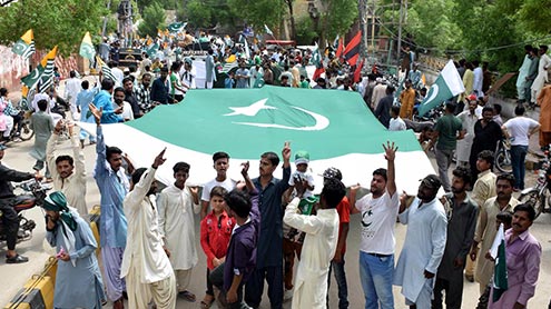 جشن آزادی پر اندرون سندھ خصوصی تقاریب,ریلیاں نکالی گئیں