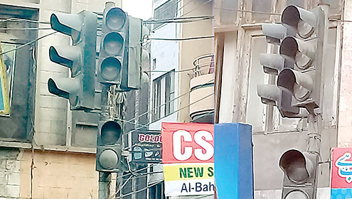 شہر بھر میں‌ سگنلز 3 سال سے بند , ٹریفک نظام درہم برہم , حادثات میں بھی اضافہ , ضلعی انتظامیہ خاموش