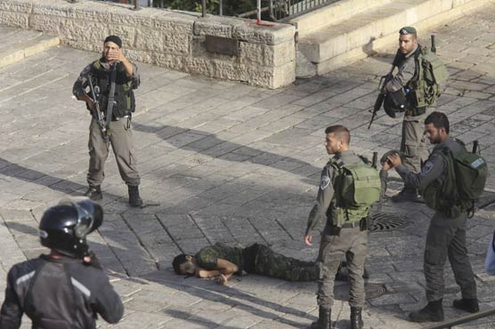 اسرائیلی پولیس کی فائرنگ   چاقو بردار فلسطینی جاں بحق 