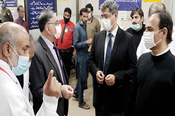 سپیشل سیکرٹری صحت کاجناح ہسپتال  کادورہ ، مختلف شعبوں کاجائزہ 