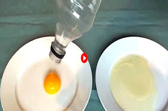 انڈے کی زردی اور سفیدی سیکنڈ میں الگ کرنیکا طریقہ