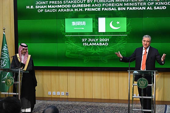 مسئلہ کشمیر اور فلسطین پر پاکستان سے ملکر کام کرتے رہیں گے : سعودی وزیر خارجہ