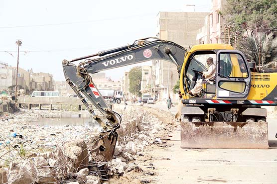 ضلع وسطی میں گجرنالہ پر قائم تجاوزات کے خلاف بڑے آپریشن کا آغاز