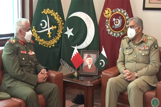 آرمی چیف سے بحرین نیشنل گارڈ کے کمانڈر اور سری لنکن چیف آف ڈیفنس کی ملاقاتیں