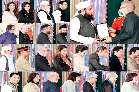  یوم پاکستان :فوجی و سول شخصیات کو اعزازات سے نوازا گیا