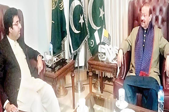 صدر آزاد کشمیر سے وزیر اطلاعات  قانون سردار فہیم ربانی کی ملاقات