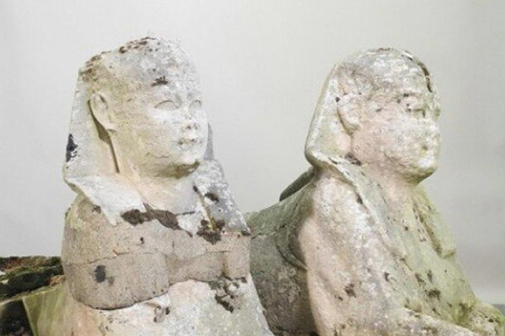 باغیچے میں رکھے معمولی مجسمے قدیم مصری نوادرات نکلے