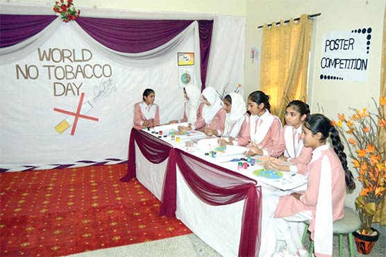  دانش گرلز سکول میانوالی میں  تمباکو نوشی کی روک تھام سے  آگاہی کا عالمی دن منایا گیا 