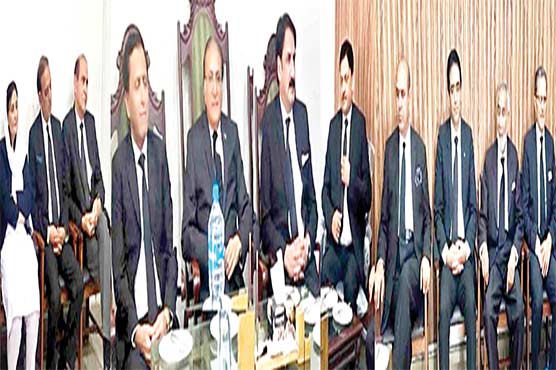 چیف جسٹس آزاد کشمیر اور دیگر ججز کی وکلا تقریب میں شرکت 