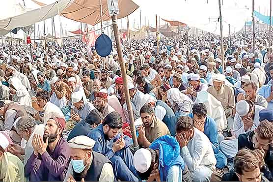 یا اللہ مسلمانوں کے اختلافات ختم کرکے انہیں امت واحدہ بنادے: تبلیغی  اجتماع  رقت آمیز دعا کیساتھ  ختم