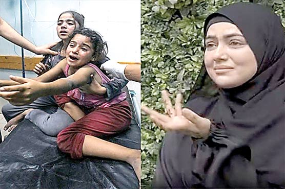 غزہ میں اسرائیلی جارحیت پرروزانہ روتی ہوں :ثنا خان
