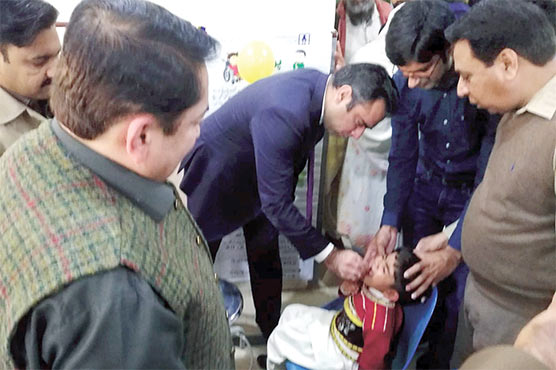 پولیو   مہم   کا   افتتاح   ،   6    لاکھ   89    ہزار   بچے   ہدف   