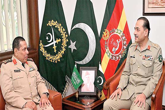 جنرل شمشاد، جنرل عاصم منیر سے سعودی کمانڈر کی ملاقات 