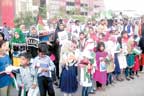 عالمی یوم یکجہتی فلسطین کی مناسبت سے مظاہرہ 
