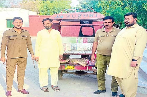 پنڈی بھٹیاں :مضر صحت گوشت بیچنے والا قصاب گرفتار