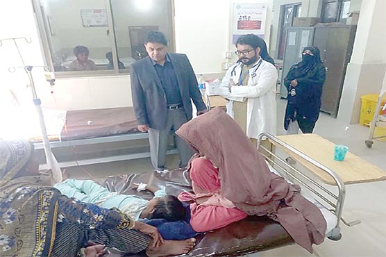 سجاد احمد خاں کا اچانک بنیادی  مر کز صحت مو چھ کا دورہ 