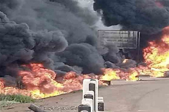 افریقی ملک بینن میں سمگل شدہ پٹرول کے ڈپو میں آتشزدگی، 35افراد ہلاک