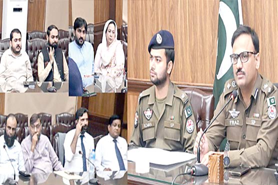 یوتھ انٹرن شپ اور فرینڈز آف پولیس پروگرامز بارے میٹنگ