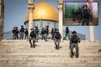 اسرائیلی پولیس کی سرپرستی میں سینکڑوں  یہودیوں کا مسجد اقصیٰ پردھاوا