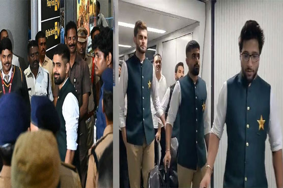 ورلڈ کپ ،قومی کرکٹ ٹیم بھارتی شہر حیدرآباد پہنچ گئی