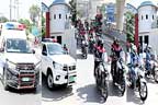 12ربیع الاول کی سکیورٹی ، پولیس کا شہر بھر میں فلیگ مارچ