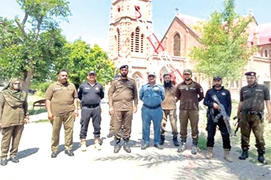 گرجا گھروں میں عبادات کے موقع  پرفول پروف سکیورٹی انتظامات