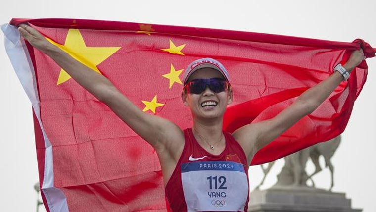  اولمپکس:چین نے خواتین کی 20کلو میٹر واک ریس میں طلائی تمغہ جیت لیا