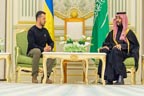 ولی عہد شہزادہ محمد بن سلمان  سے یوکرینی صدر کی ملاقات