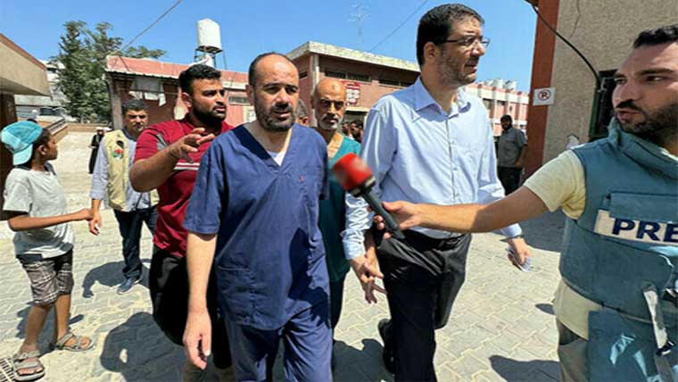 غزہ:الشفا ہسپتال کے سربراہ سمیت 55فلسطینی رہا 