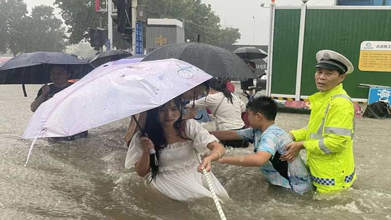 شمالی چین میں شدید بارشیں  5افراد ہلاک، 8لاپتہ