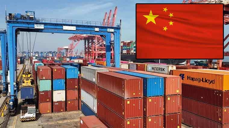 چین کیلئے برآمدات میں  27.7 فیصد کمی ریکارڈ