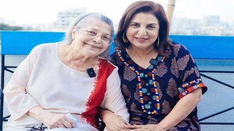 بھارتی فلمساز فرح خان  کی والدہ انتقال کرگئیں