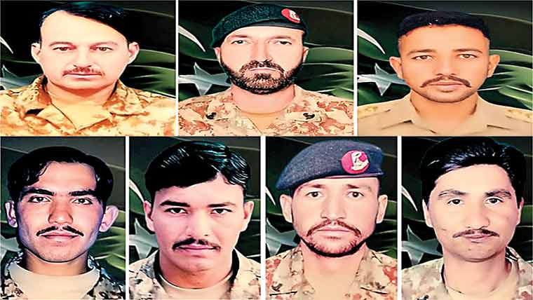 لکی مروت:گاڑی پر بم حملہ،کیپٹن سمیت 7فوجی جوان شہید