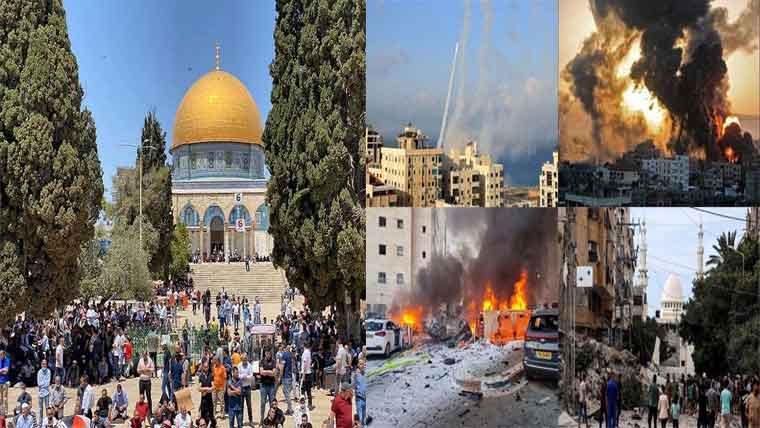 جنگ میں وقفے کے باوجود عید کے دن اسرائیلی وحشیانہ بمباری،41 شہید: پابندی توڑتے ہوئے ہزاروں فلسطینی مسجد اقضیٰ پہنچ گئے 