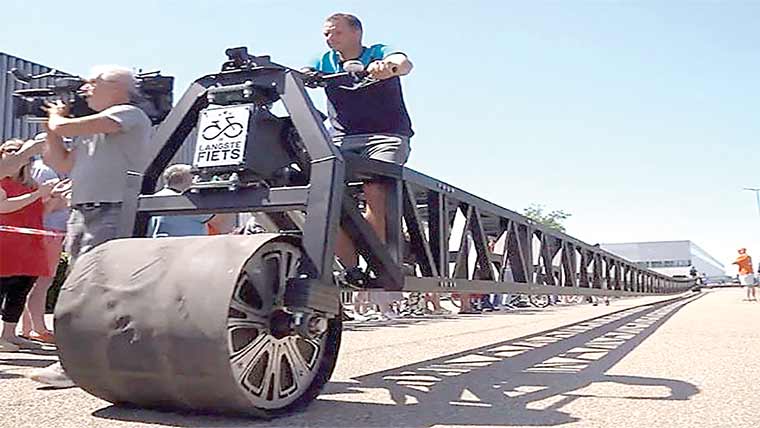 نیدرلینڈز میں دنیا کی سب سے لمبی سائیکل تیار