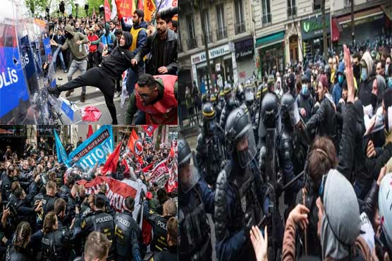لیبر ڈے :دنیا بھر میں ریلیاں ، جھڑپیں ،سینکڑوں گرفتار 