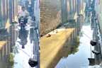 حافظ آباد:کئی روز سے سیوریج بند،محلہ ڈہاب والہ کی گلیوں میں پانی جمع