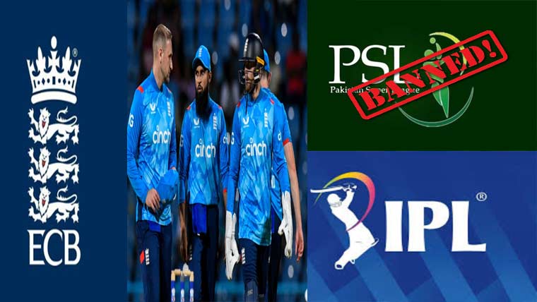 انگلش کرکٹرزکے PSLکھیلنے پرپابندی ،IPL کیلئے چھوٹ