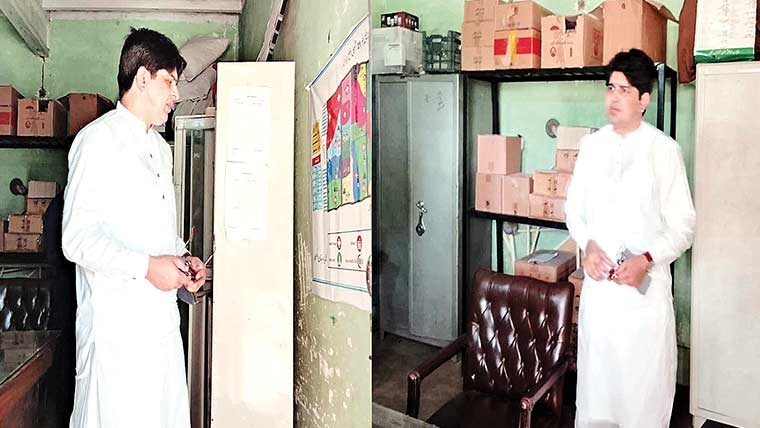 مراد حسین نیکوکارہ کابنیادی مرکز صحت احمد خان والا پر چھاپہ