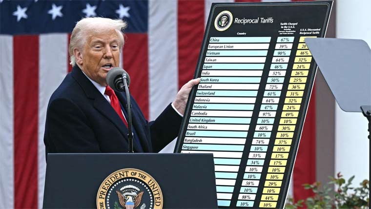 تجارتی  جنگ  :  ٹرمپ  کی  پسپائی : ٹیرف  کا نفاذ  90  روز  کیلئے  روک  دیا  چین  پر درآمدی ٹیکس  بڑھا  کر  125  فیصد  کر  دیا،  امریکی  سٹاک  مارکیٹ  میں تیزی 