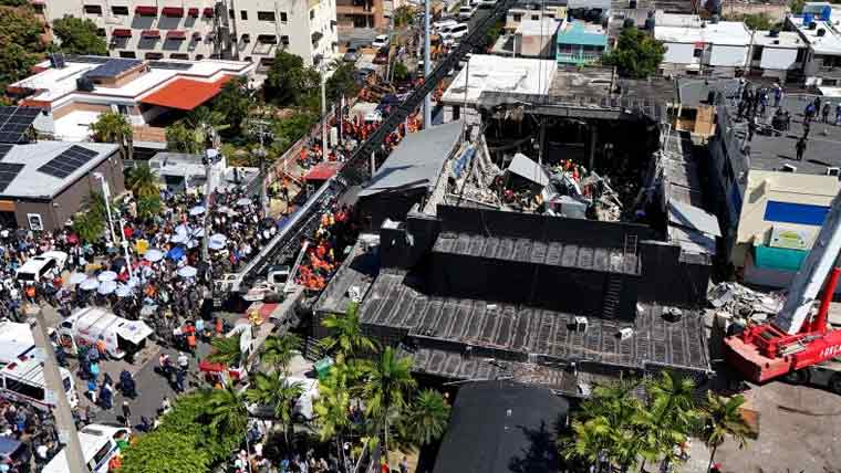 جمہوریہ ڈومینکن، نائٹ کلب  کی چھت گرنے سے ہلاکتوں  کی تعداد 144ہوگئی