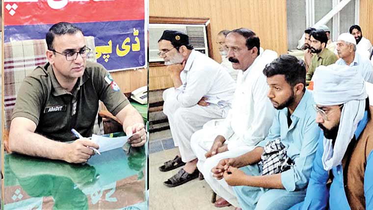  کمالیہ میں ڈی پی او ٹوبہ کی کھلی کچہری،احکامات جاری