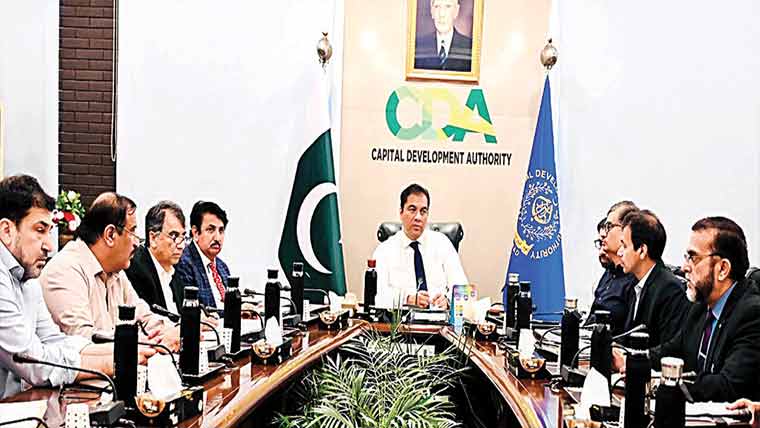  چیئرمین سی ڈی اے کی پارک انکلیو میں کام جلد مکمل کر نیکی ہدایت 