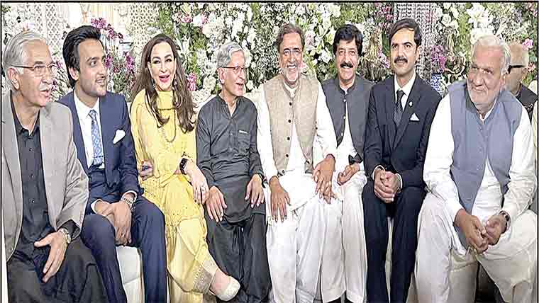 قمر زما ن کائرہ کے بیٹے ، بھتیجے کی دعوت ولیمہ ،سیاسی رہنمائوں کا اکٹھ 
