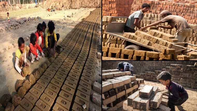 اینٹوں کے بھٹوں پر بچوں سے مزدوری لینے کا سلسلہ جاری ، افسر رشوت لے کر خاموش 