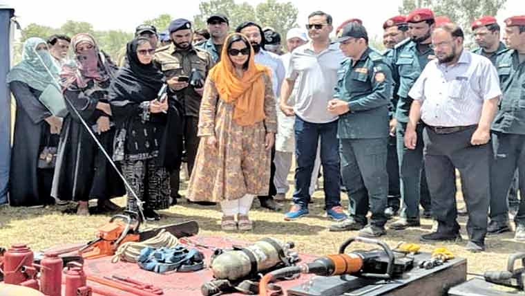 ممکنہ سیلاب سے بچائو کیلئے ریسکیو 1122کی فرضی مشق